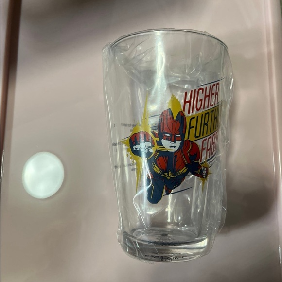 NWT Funko Captain Marvel Pint Glass Cup - Picture 1 of 7